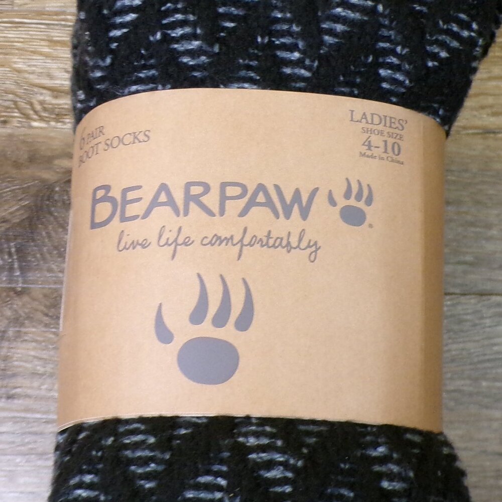 BEARPAW NWT Ladies' Boot Socks 6 Pairs Shoe Size 4-10 Live Life Comfortably - Picture 6 of 9